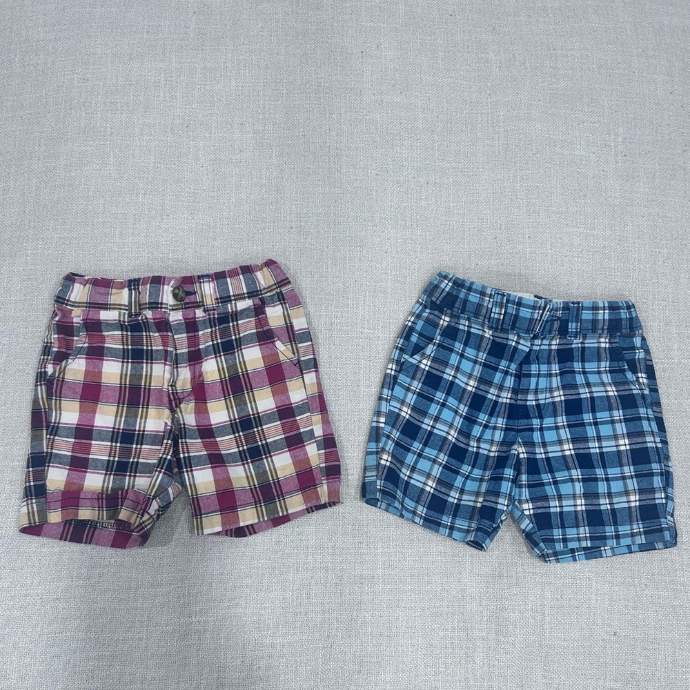 Boys size 4T plaid shorts golf tennis Carter’s